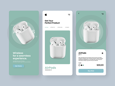 Airpods store - Mobile Apps Design