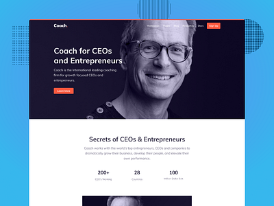 CEO Executive Coaching Bootstrap theme