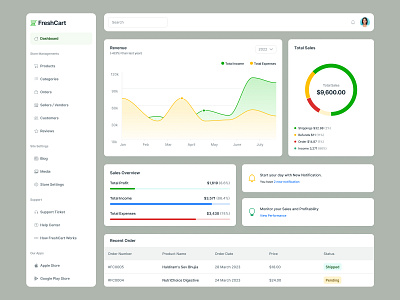 Figma UI Design Components - FreshCart