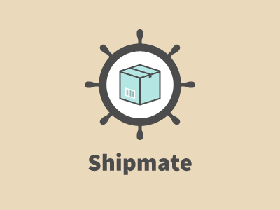 Shipmate Logo box brown nautical package ship shipping