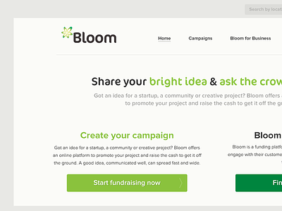 BloomVC homepage