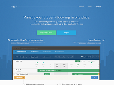 Skoobr landing page