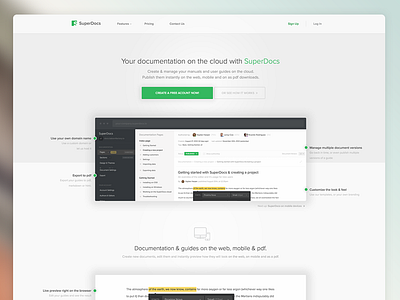 Superdocs Homepage homepage landing webapp