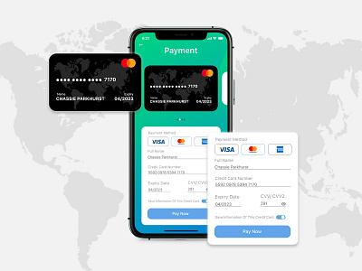 Credit Card Payment Page Prototype card payment ui credit card checkout dailyui dailyui 002 mobile app ui ui