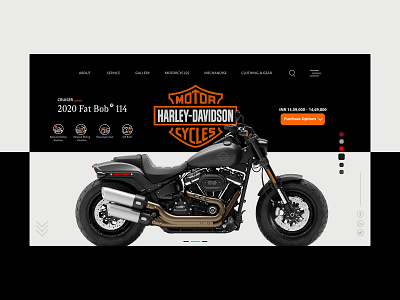 Harley Davidson Fat Bob 114 Landing Page