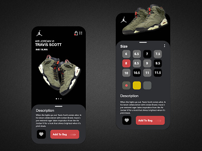 Shoes Product Page Prototype adobexd airjordan design jordan product page shoes shoes app ui uidesign