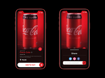 Coca-Cola Product Concept Page adobe xd adobexd coca cola dailyui design grofers pepsi product design product page ui uxuidesign
