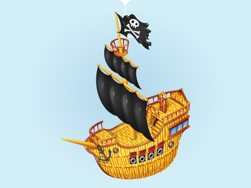 Pinata Pirate Ship by Monter for DemSt team on Dribbble