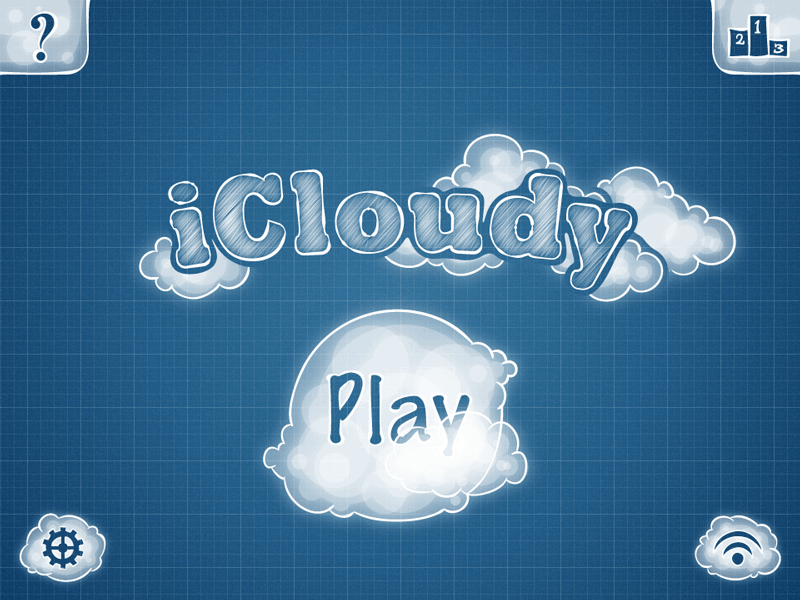 Icloudy Main Menu animation blueprint button cloud game menu play vector