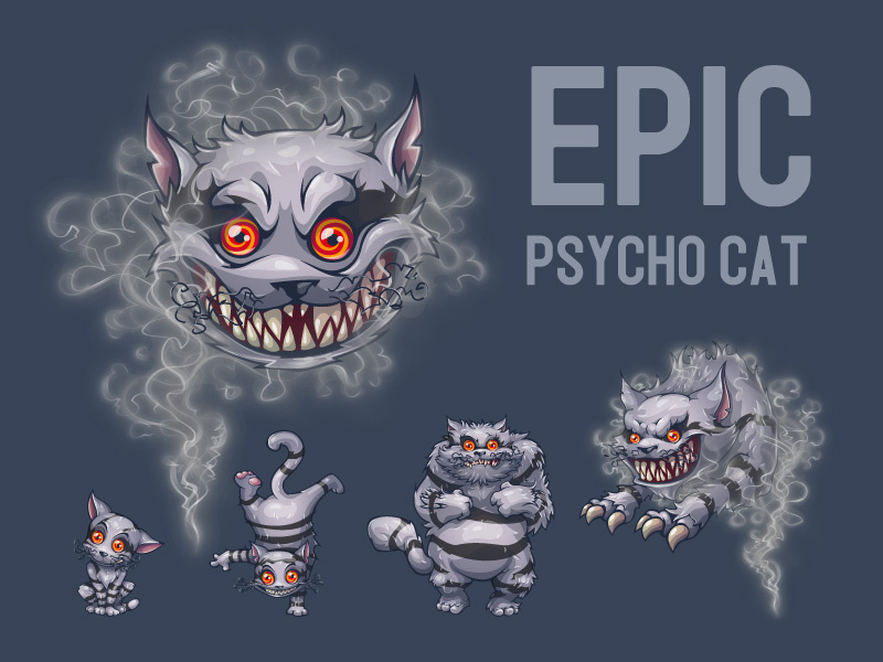 Psycho Cat Epic by Monter for DemSt team on Dribbble