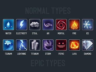 Monster Type Icons 1