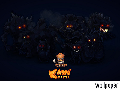 Kami Master Wallpaper 3 dark eyes game glow griffin horror scary teeth wallpaper