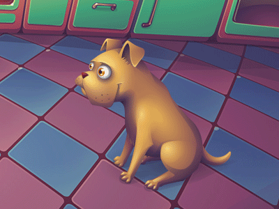 2nd Dog Animation animation character dog frame by frame game hotdog sprite vector