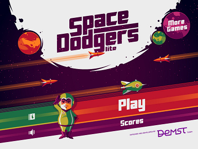 Space Dodgers Main Menu