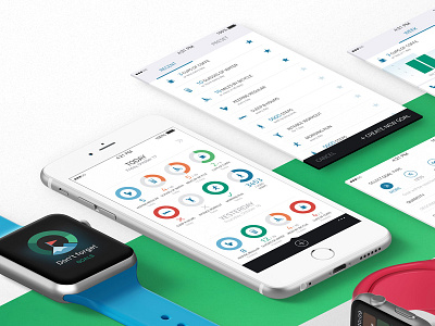 Goals app apple watch chart design goal ios iphone pie chart ui