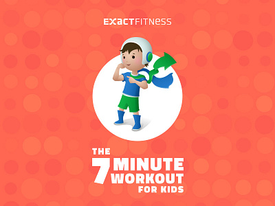 7 Minute Workout For Kids app boy character design fitness ios ipad iphone splash sport