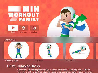 7 Min Workout Family for Apple TV