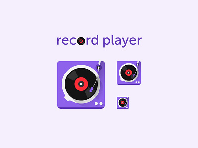 Vinyl Record Player Icon