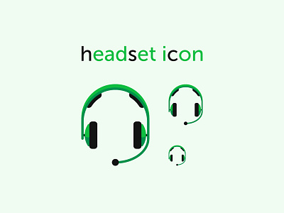 Headset Icon audio headphones headset icon listen music support talk