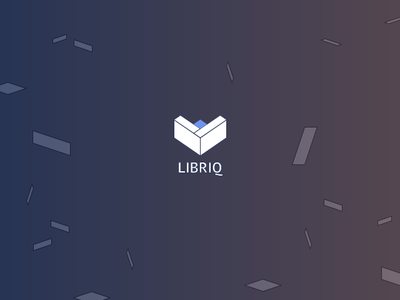 Libriq Logo app app branding branding clean geometric heart identity branding logo simple ui
