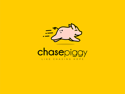 chasepiggy animal animation design flat flat icon flat ui illustration logo pig running vector