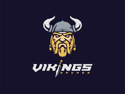 viking savage abstract art abstract design illustration lettermark logo logotype mascotlogo savage vector viking
