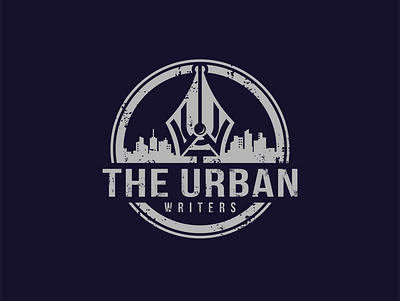 the urban write city flat logo logos urban vector webdesign write