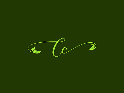 letter Cc leaf abstract design design flat icon leaf lettering logo logodesign vector
