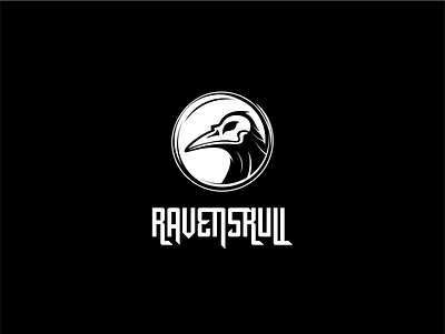 ravenskull abstract art abstract design crow design flat icon illustration logo logodesign raven skull symbol vector