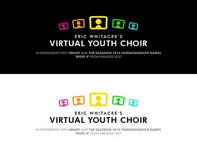 Virtual Youth Choir branding eric whitacre futura identity logo typography virtual choir virtual youth choir