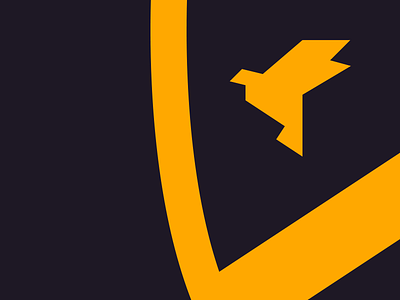 Toitoit crest detail bird branding crest identity logo logomark mark origami shield toitoit