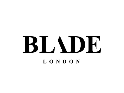 Blade London blade branding identity logo logotype typography wordmark
