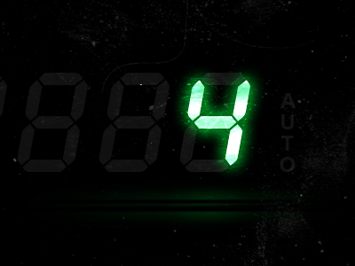 LCD digits display glow interface lcd light numbers photoshop reflection scratched screen ui vector