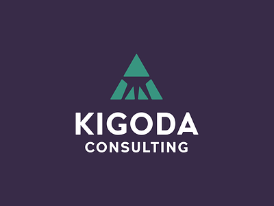 Kigoda logo branding identity logo logomark triangle wordmark