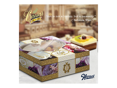 Dus Kue Cantik, Box Kue Elegan, Dus Kue Eksklusif - Caesar Lux 3d art box kue branding caesar caesar lux cake cake packaging design dus kue dus makanan dus snack food packaging hansel kemasan kemasan makanan packaging packaging design percetakan quote snack box