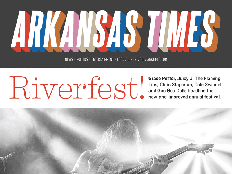 Arkansas Times Riverfest cover cover design editorial gif publication design