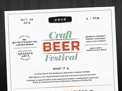 Craft Beer Festival Facelift beer craft beer craft beer festival design festival layout print