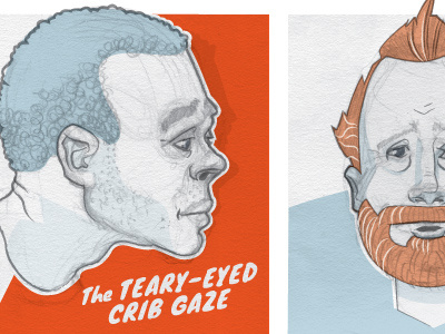 Unexpected Fatherly Faces and Feelings illustration editorial fathers faces