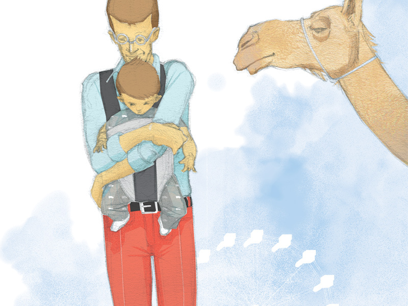Petting Zoo Illustration illustration animals kids baby bjorn editorial