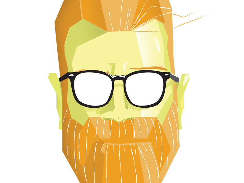 Beard Growing Contest Illustration illustration beard