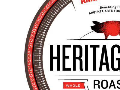 Heritage Hog Roast Progress animals arkansas black and white food heritage hog roast little rock logo