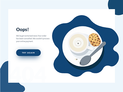 Error Page - Order Cancelled 404 error internet lost order cancelled payment failure
