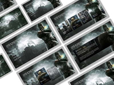 Dishonored // Game UI redesign app concept design dishonored figma figma design game game design inteface interface design play ui ux