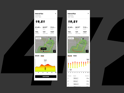 DailyUI 018 // Analytics // Running app