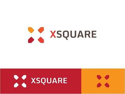 X Square Logo animation app design flat design icon illustration illustrator logo minimal vector