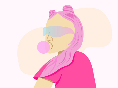 Gummy Girl animation flat design girl gummy icon illustration illustrator logo vector