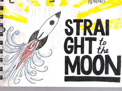 One of these days, Alice... black blue red doodle lettering pen typography pilot g2 meeting doodle ralph kramden hand lettering hand-lettering