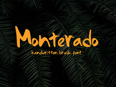 Monterado - Handwritten Brush Font