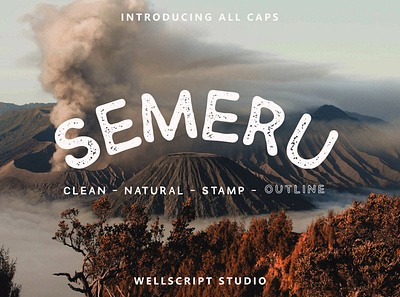 SEMERU - FREE HANDWRITTEN SANS FONT font font awesome fonts fontself handwritten handwritten fonts lettering type typeface typography