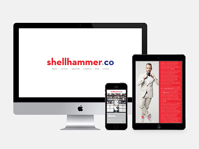 shellhammer.co branding devices logo responsive web design website